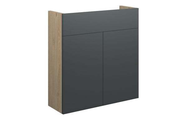 Eden 600mm Slim Basin Unit - Matt Graphite Grey (Oak Cab)